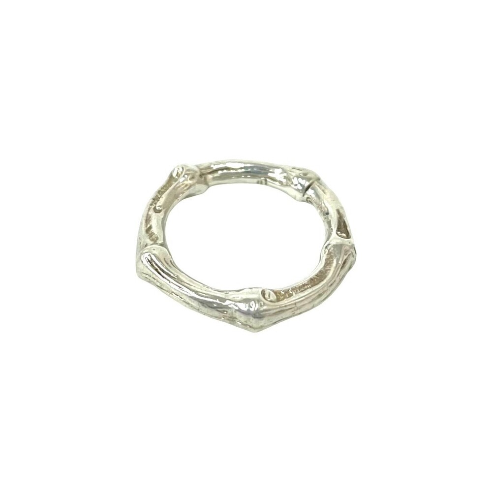TIFFANY&Co. Tiffany Bamboo 925 Ring, Silver, Men's/Women's Accessory, Size 10-10